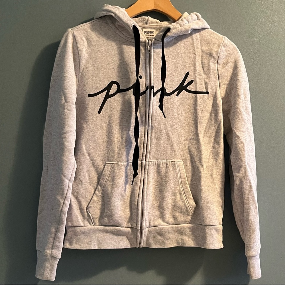 Pink Victoria’s Secret Full Zip Hoodie